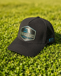 Chrome and Teal Performance Hat